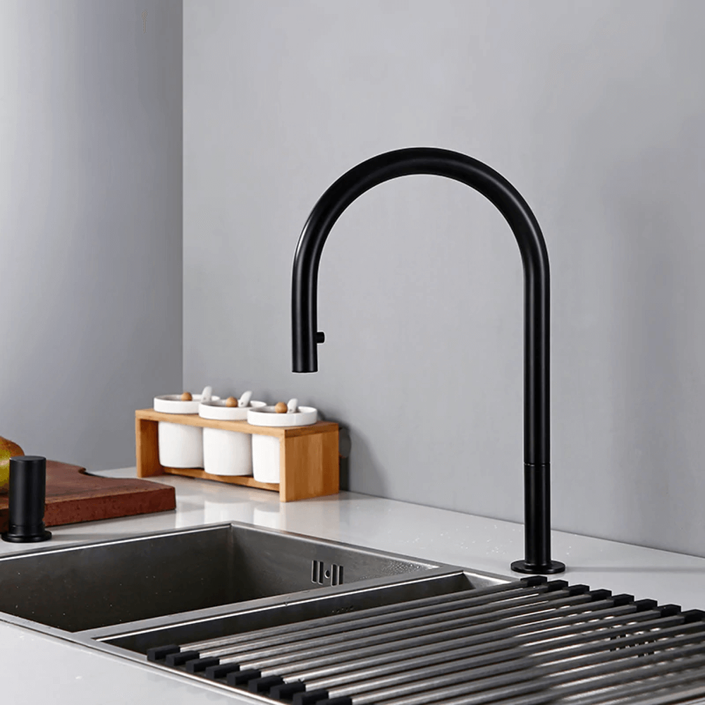 Calé 2 Hole Kitchen Faucet With Pull