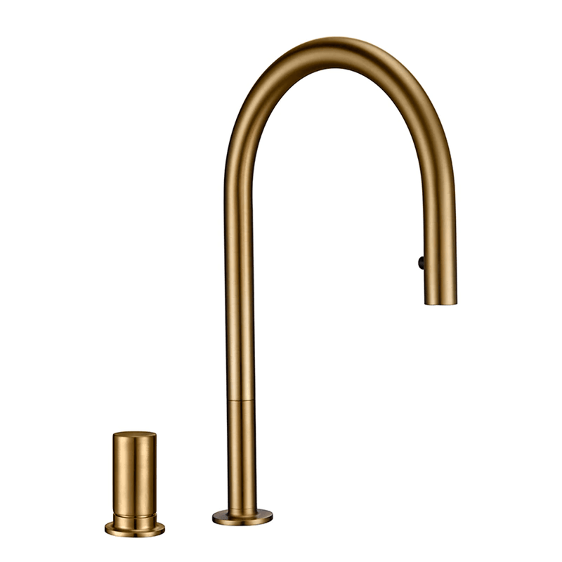 Kitchen Faucet - Calé 2-Hole Kitchen Faucet With Pull Out Spout - undefined - Signature Faucets