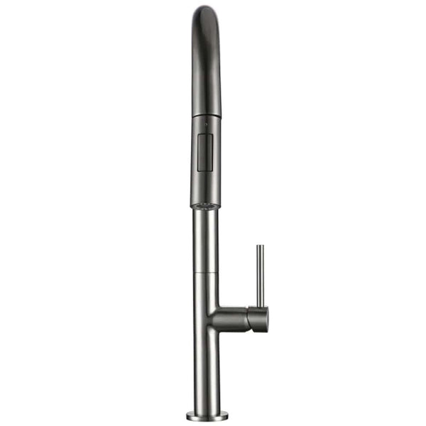 Kitchen Faucet - Laufer Single-Hole Kitchen Faucet With Pull Out Spring Spout - undefined - Signature Faucets
