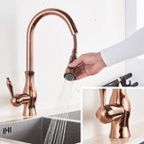 Kitchen Faucet - Victorian Single-Hole Kitchen Faucet With Pull Out Spout - undefined - Signature Faucets