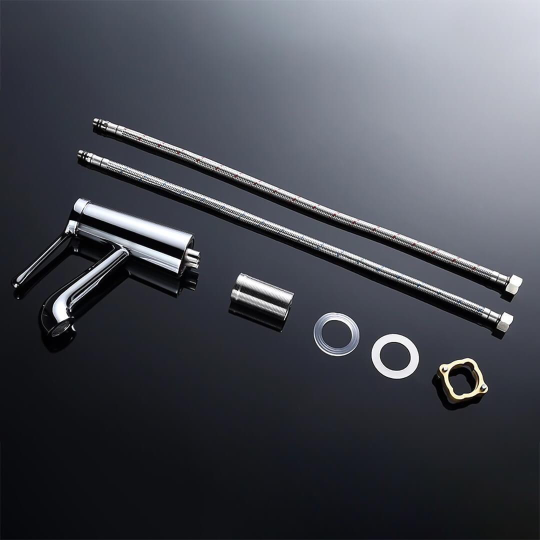 Bathroom Sink Faucet - Swarts Modern Brass Bathroom Faucet Single Hole - undefined - Signature Faucets