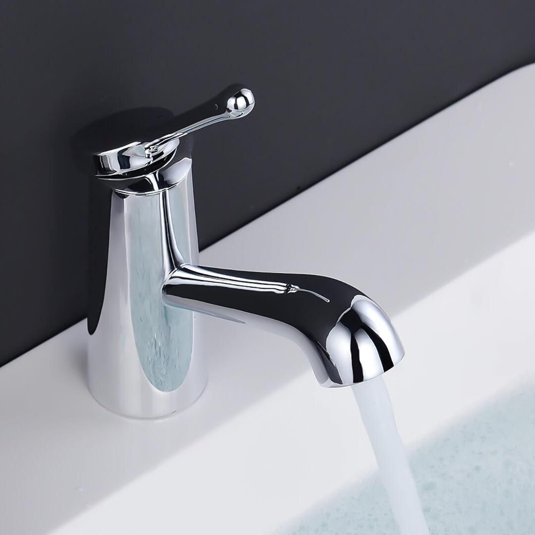 Bathroom Sink Faucet - Swarts Modern Brass Bathroom Faucet Single Hole - undefined - Signature Faucets