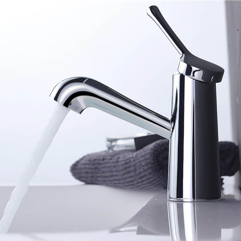 Bathroom Sink Faucet - Swarts Modern Brass Bathroom Faucet Single Hole - undefined - Signature Faucets