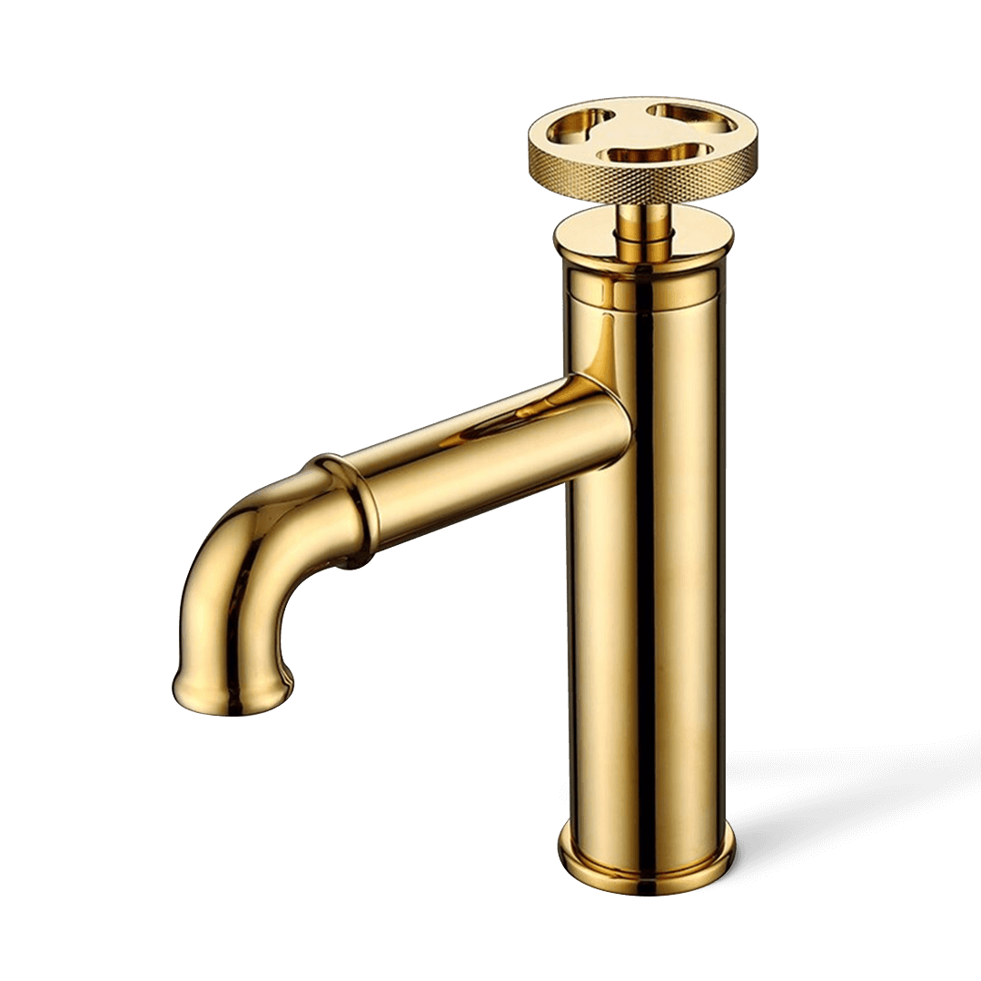 Bathroom Sink Faucet - Imdorf Industrial Style Brass Single Hole One Handle Bathroom Basin Faucet - undefined - Signature Faucets