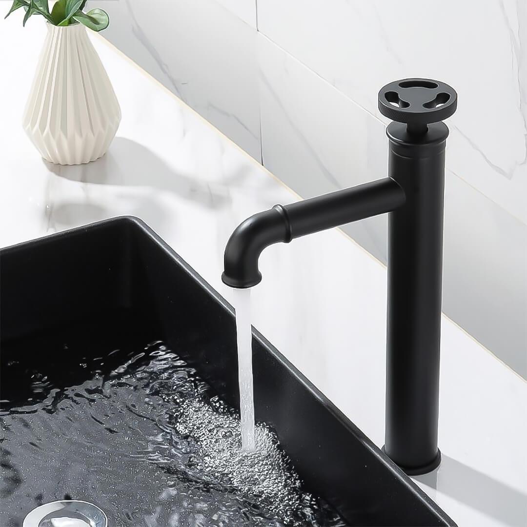 Bathroom Sink Faucet - Imdorf Industrial Style Brass Single Hole One Handle Bathroom Basin Faucet - undefined - Signature Faucets